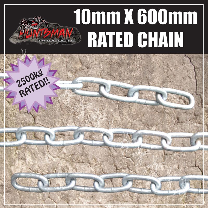10mm trailer rated safety chain caravan camper. complies ADR. stamped